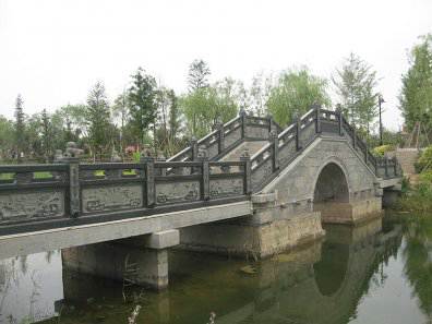 石雕欄桿、石拱橋、石欄桿