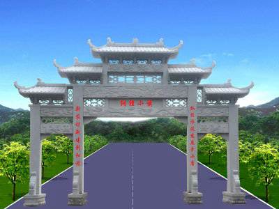 石雕欄桿、石拱橋、石欄桿