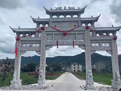 石雕欄桿、石拱橋、石欄桿