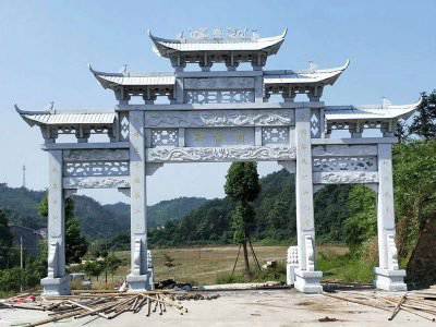 石雕欄桿、石拱橋、石欄桿